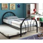 Silhouette Black Metal Twin Bed ( L 79 X W 39 X H 33 )
